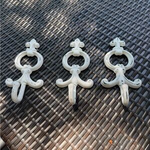 French country white iron Wall Hooks